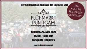 Bild zeigt mega flohmarkt schwarzl - pfingsten-pfingstmontag 29. mai mega flohmarkt steiermarkt